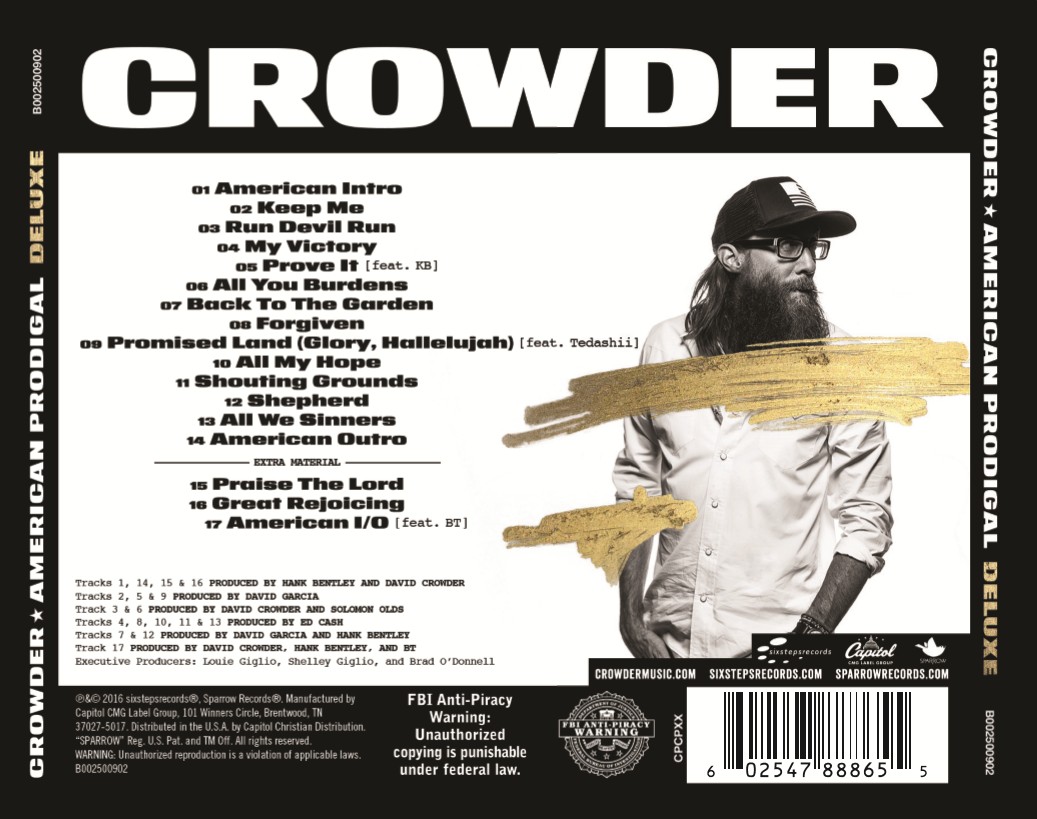 [이벤트30%]Crowder - American Prodigal [Deluxe Edition] (CD)